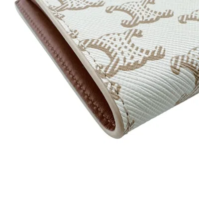 Pre-owned Celine White Leather Wallet (bi-fold) ()