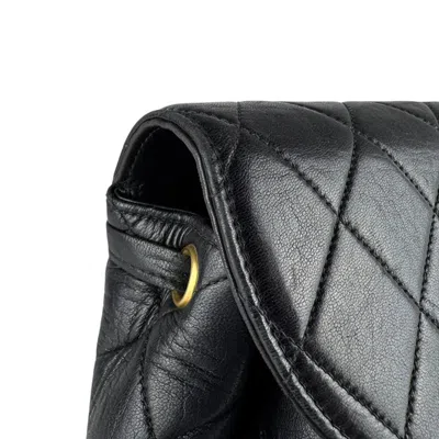 Pre-owned Chanel Black Leather Backpack ()