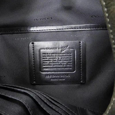 Pre-owned Coach Khaki Canvas Backpack () In Brown