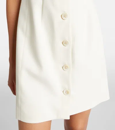 Veronica Beard Devlin Cotton-blend Twill Minidress In White