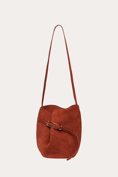 Liffner Belted Bucket Bag Rust In Red
