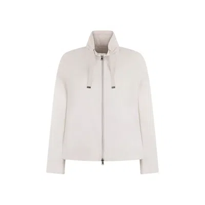 Herno Gray Polyamide Full-length Jacket In Gray