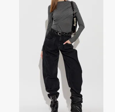 Isabel Marant Belt Loop Jeans In Black