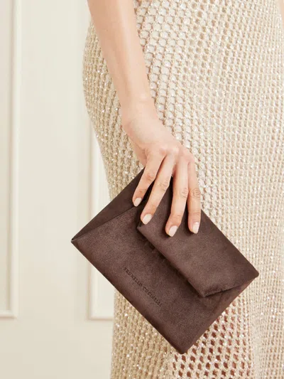 Brunello Cucinelli Envelope-style Mini Clutch In Pattern