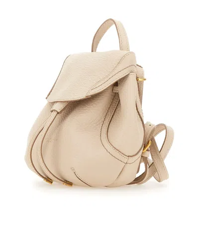 Gianni Chiarini Violette Hammered-leather Backpack In Pink