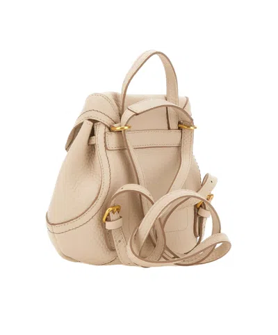 Gianni Chiarini Violette Hammered-leather Backpack In Pink