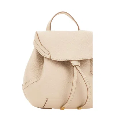 Gianni Chiarini Violette Hammered-leather Backpack In Pink