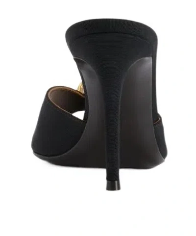 Giuseppe Zanotti Intriigo Cocktail 90 Embellished Faille Mules In Black