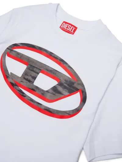Diesel Oval D T-shirt In White