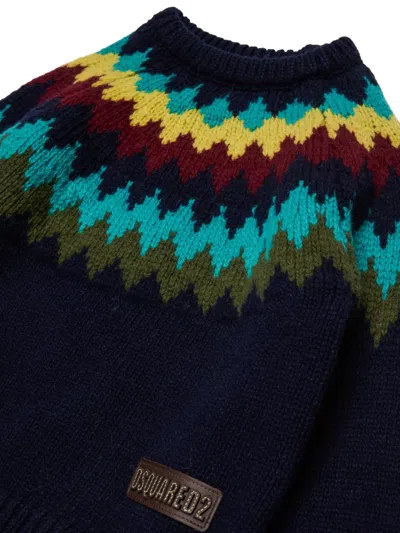 Dsquared2 Fair Isle Sweater In Multi