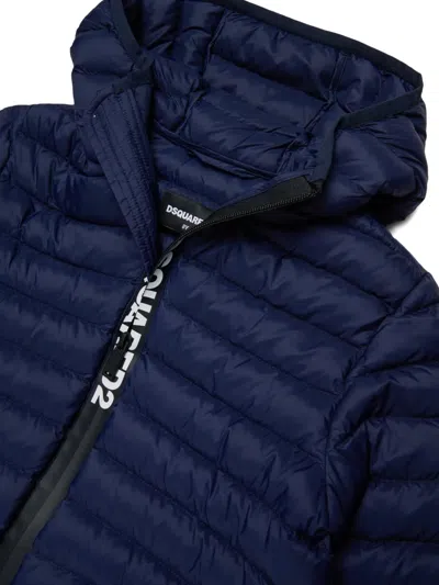 Dsquared2 Logo-print Padded Jacket In Black
