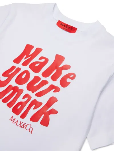 Max & Co Cotton T-shirt In White