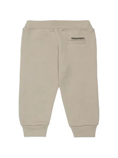 Dsquared2 Logo-print Track Pants In Neutral
