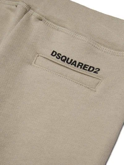 Dsquared2 Logo-print Track Pants In Neutral