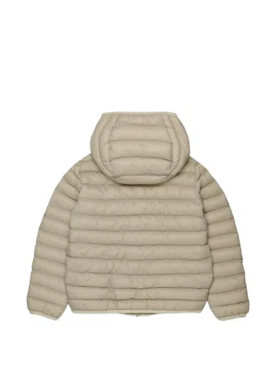 Dsquared2 Logo-patch Padded Jacket In Neutral