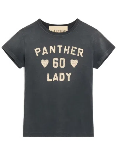 Valentino Womens Nero Betulla Printed Short-sleeves Cotton-jersey T-shirt In Black