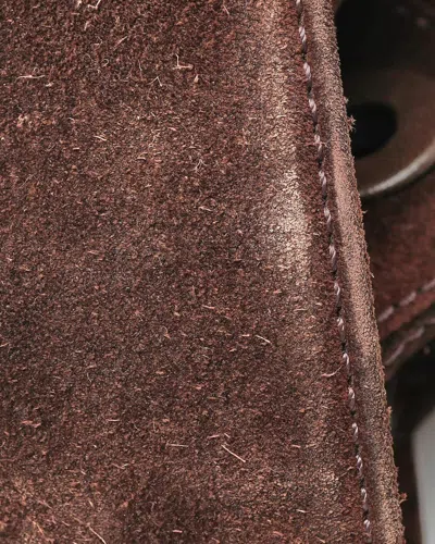 Pre-owned Chanel Coco Mark Suede Backpack In Brown