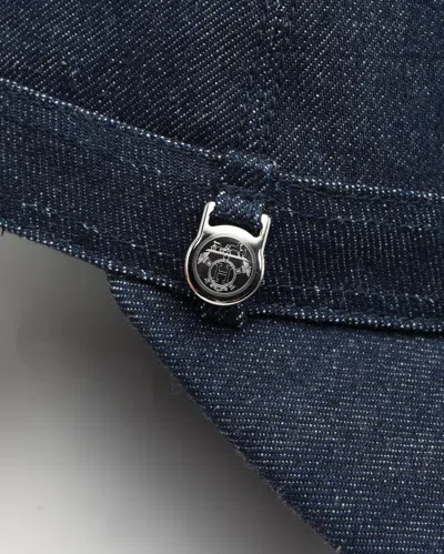 Pre-owned Hermes Hermès Denim Cap In Blue