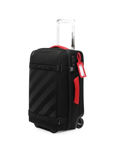 Off-white Diagonals Logo-tape Suitcase In Pattern