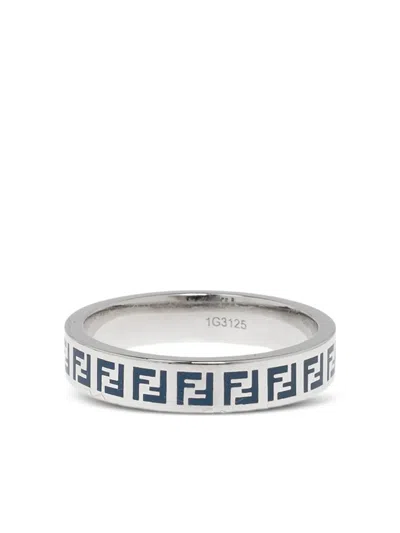 Fendi Logo-pattern Ring In Multi