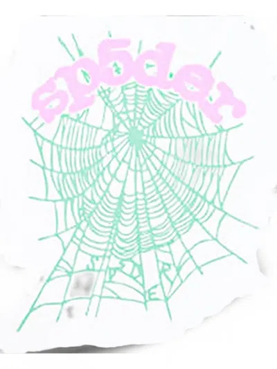 Sp5der Web-print T-shirt In White