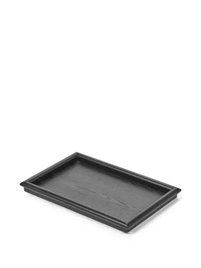 Serax Dédé Rectangular Wood-grain Tray In Black
