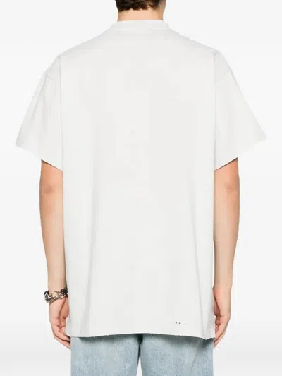 Balenciaga 3b Liquified Oversize T-shirt In White