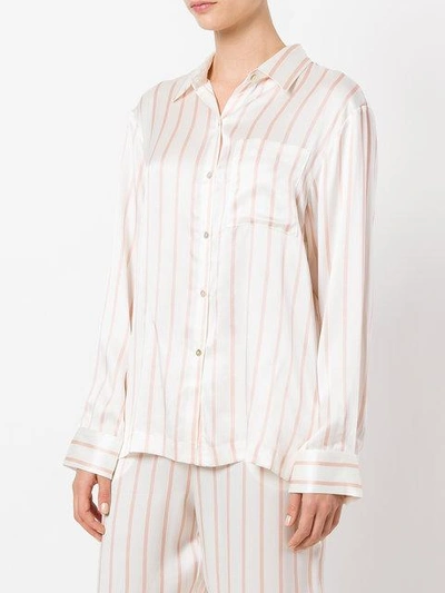 Shop Asceno Modern Pyjama Shirt - White