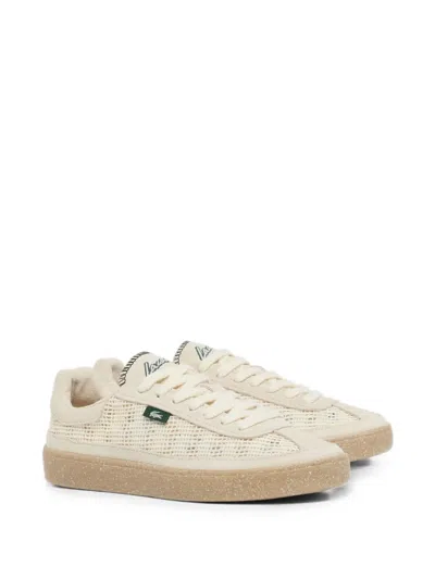 Lacoste Mesh-panel Sneakers In Neutral