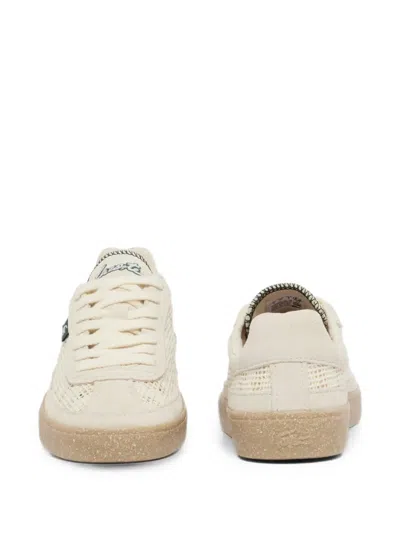 Lacoste Mesh-panel Sneakers In Neutral