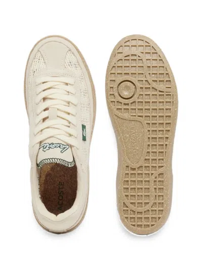 Lacoste Mesh-panel Sneakers In Neutral