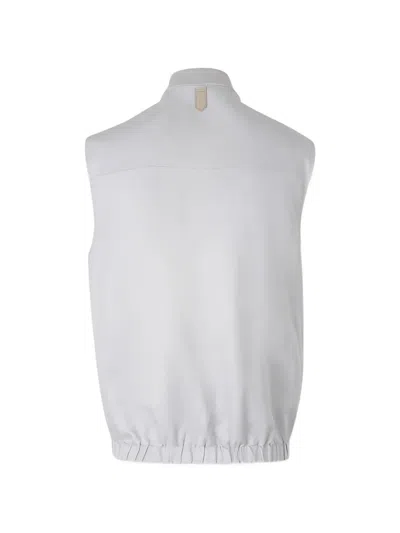 Canali Reversible Vest In Gray