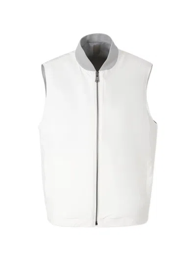Canali Reversible Vest In Gray