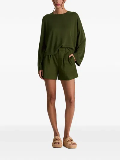 Alice And Olivia Margie Wool Pullover In Green