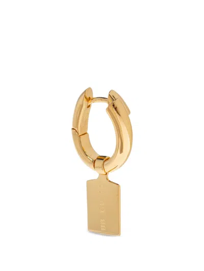Balenciaga Rectangular Drop Earrings In Orange