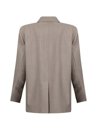 Weekend Max Mara Single-breasted Blazer In Gray