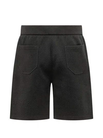 Givenchy Black Textured Shorts In Black