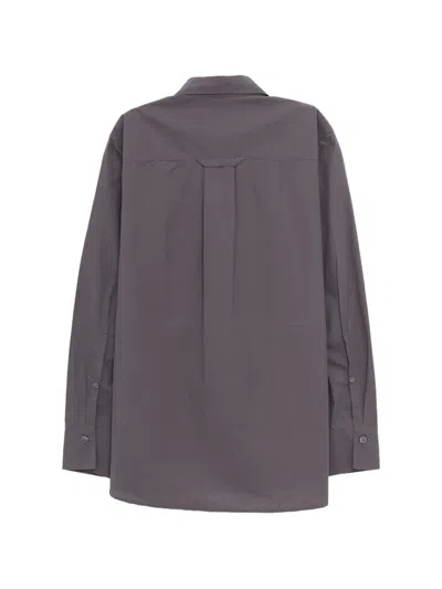 Mfpen Inquiry Micro-structure Shirt In Gray