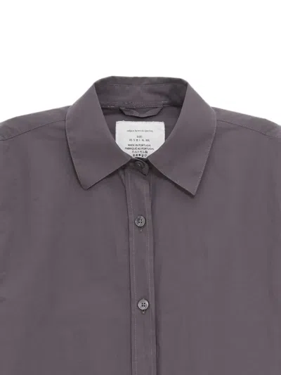 Mfpen Inquiry Micro-structure Shirt In Gray