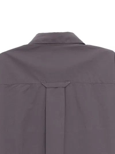 Mfpen Inquiry Micro-structure Shirt In Gray