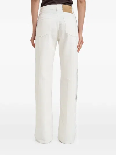Haikure Jeans With Logo Patch In White