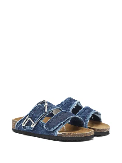 Diesel Raw-cut D-buckle Sandals In Multi