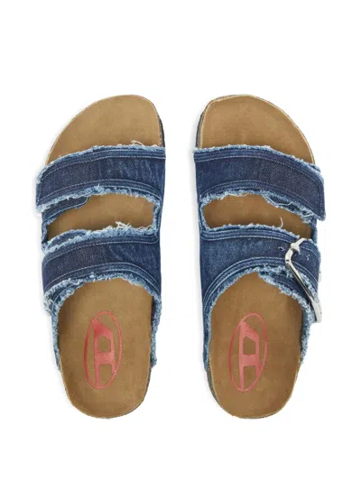 Diesel Raw-cut D-buckle Sandals In Multi