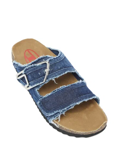 Diesel Raw-cut D-buckle Sandals In Multi