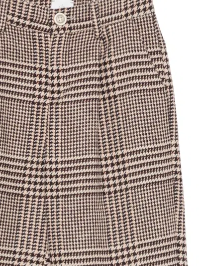 Eleventy Check-pattern Trousers In Multi