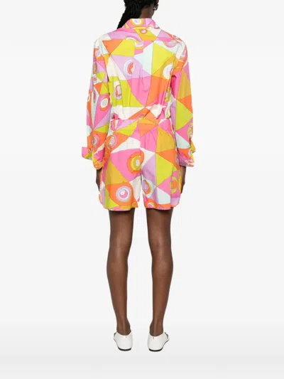 Pucci Iride-print Shorts In Multi