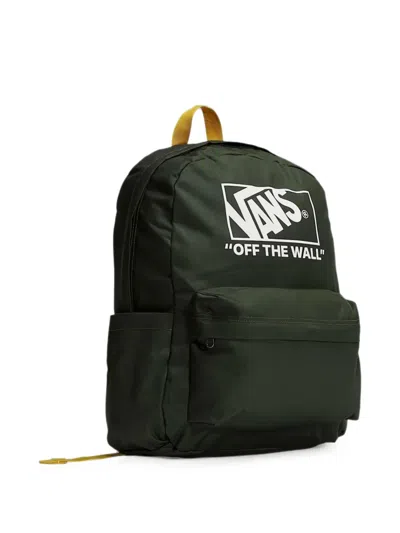 Vans Logo-print Backpack In Green