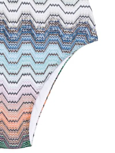 Missoni Chevron-pattern Swimsuit In Multi