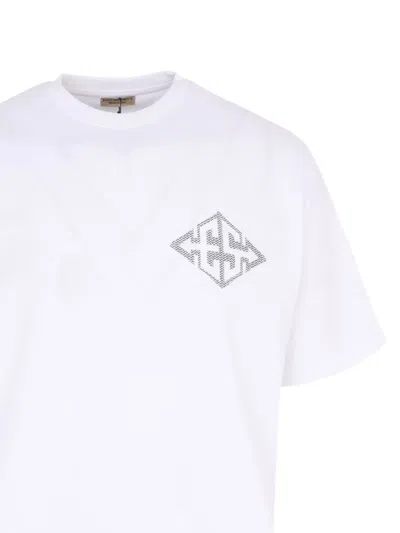 Exit Society Logo-print Cotton T-shirt In White
