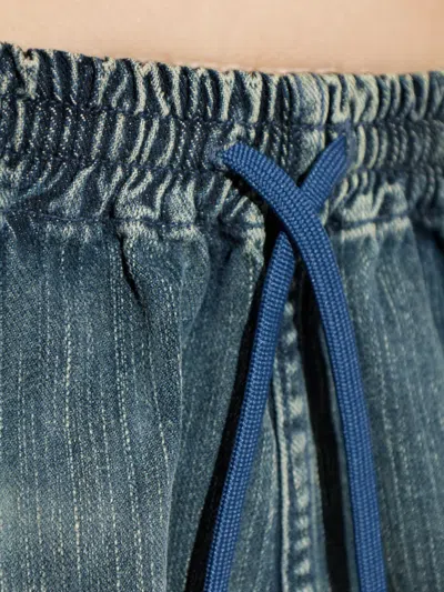 Balenciaga Drawstring Elasticated Skirt In Blue